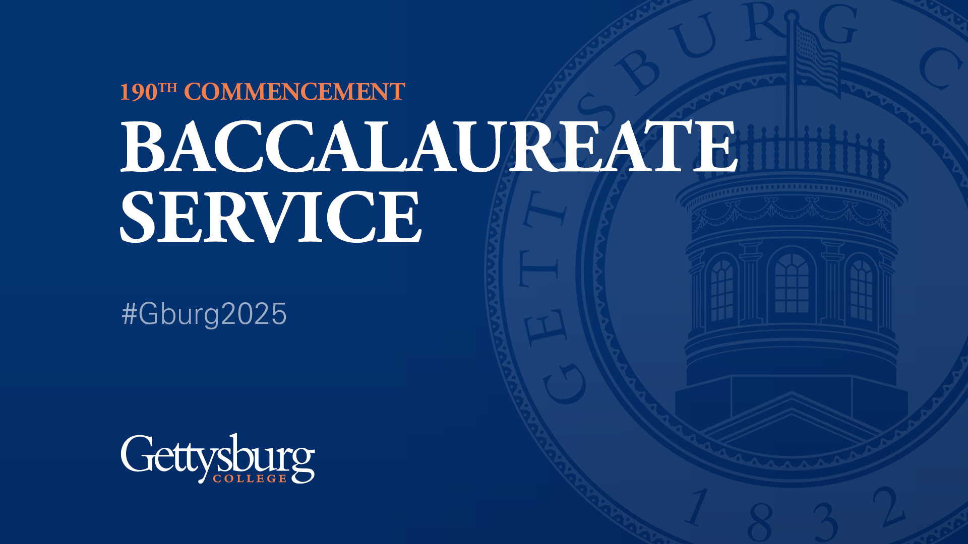 Gettysburg College Baccalaureate Placeholder